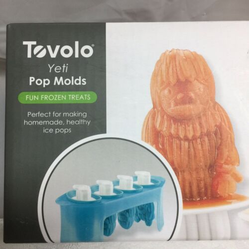 New In Box Tovolo Yeti Pop Molds Set Of 4 Silicone Sleeves & 4 Pop Handles. - Fresh Stock Dated February 2026
