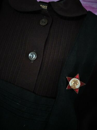 Vintage  Soviet  school uniform 👗dress apron USSR  1980s - Fresh Stock Dated February 2026