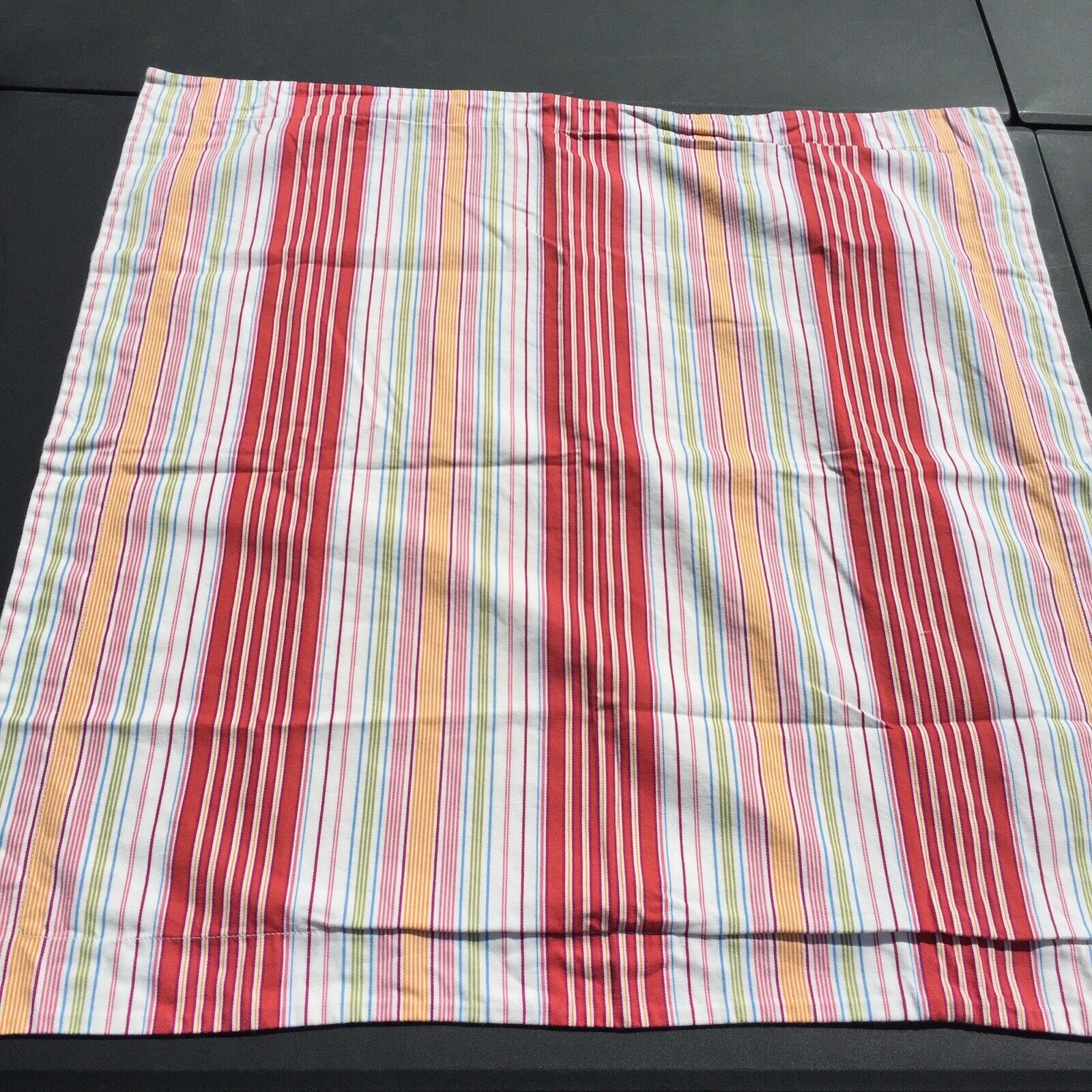 Euro Pillow Sham Pottery Barn 100% Cotton Classic Nautical Ticking Stripe - Fresh Stock Dated February 2026