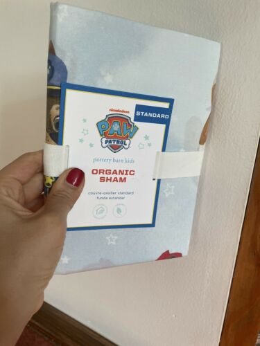 Pottery Barn Paw Patrol Dog PILLOW SHAM cover holiday Gift Ryder Marshall police - Fresh Stock Dated December 2025