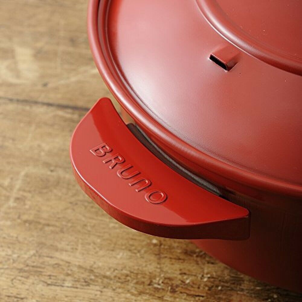 BRUNO Grill Pot Red BOE029-RD - Fresh Stock Dated February 2026