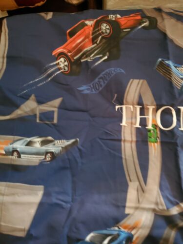 1 Pottery barn kid Hot wheels Cars  PILLOW Organic Sham Cover MONO THOMAS - Fresh Stock Dated December 2025