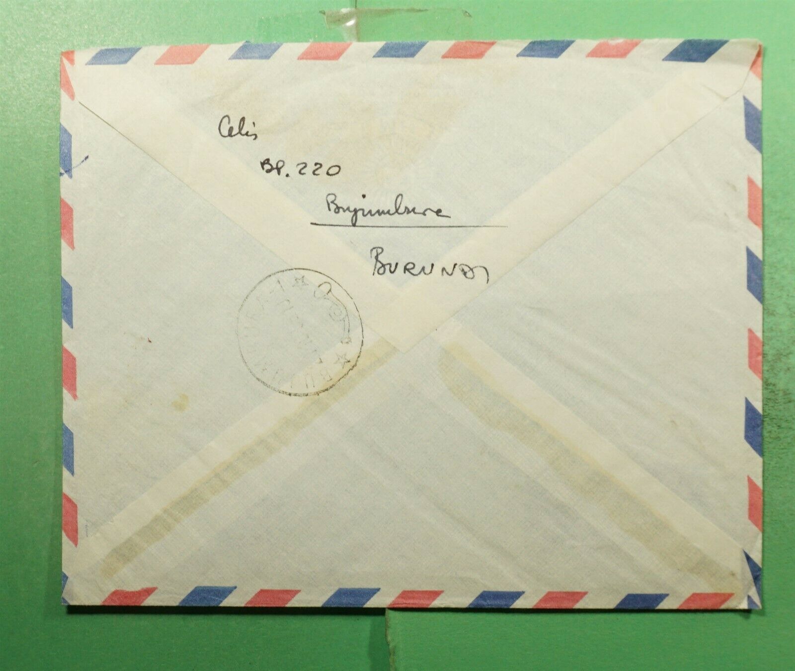 DR WHO 1969 BURUNDI USUMBURA REGISTERED AIRMAIL OVPT PAIR TO ENGLAND g20186 - Fresh Stock Dated December 2025