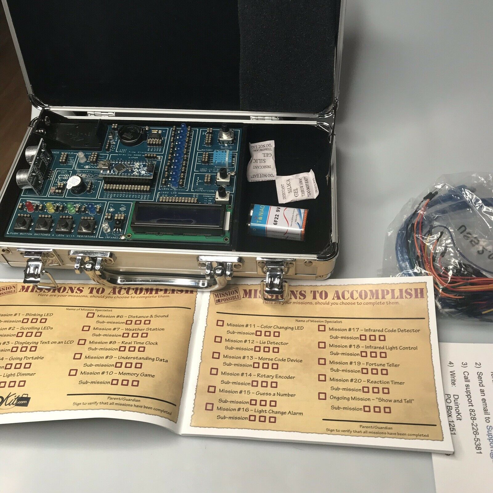 Duino Jr Arduino Based Electronics and Programming Learning Kit with Metal Case - Fresh Stock Dated February 2026