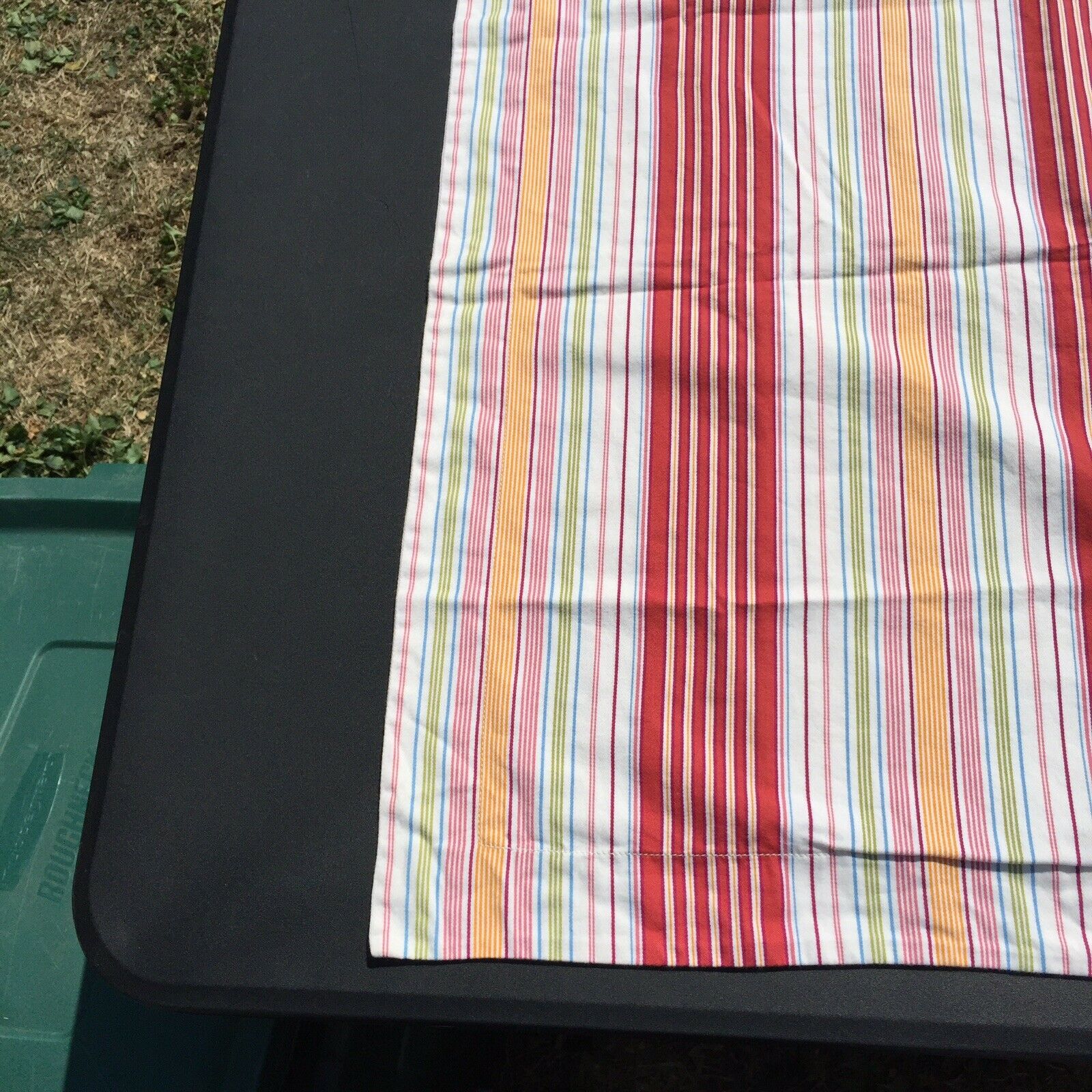 Euro Pillow Sham Pottery Barn 100% Cotton Classic Nautical Ticking Stripe - Fresh Stock Dated February 2026