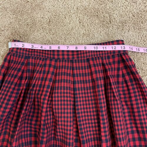 Vintage Liz Claiborne Midi Skirt Womens Sz 4 Plaid Red Black Buffalo Check - Fresh Stock Dated February 2026