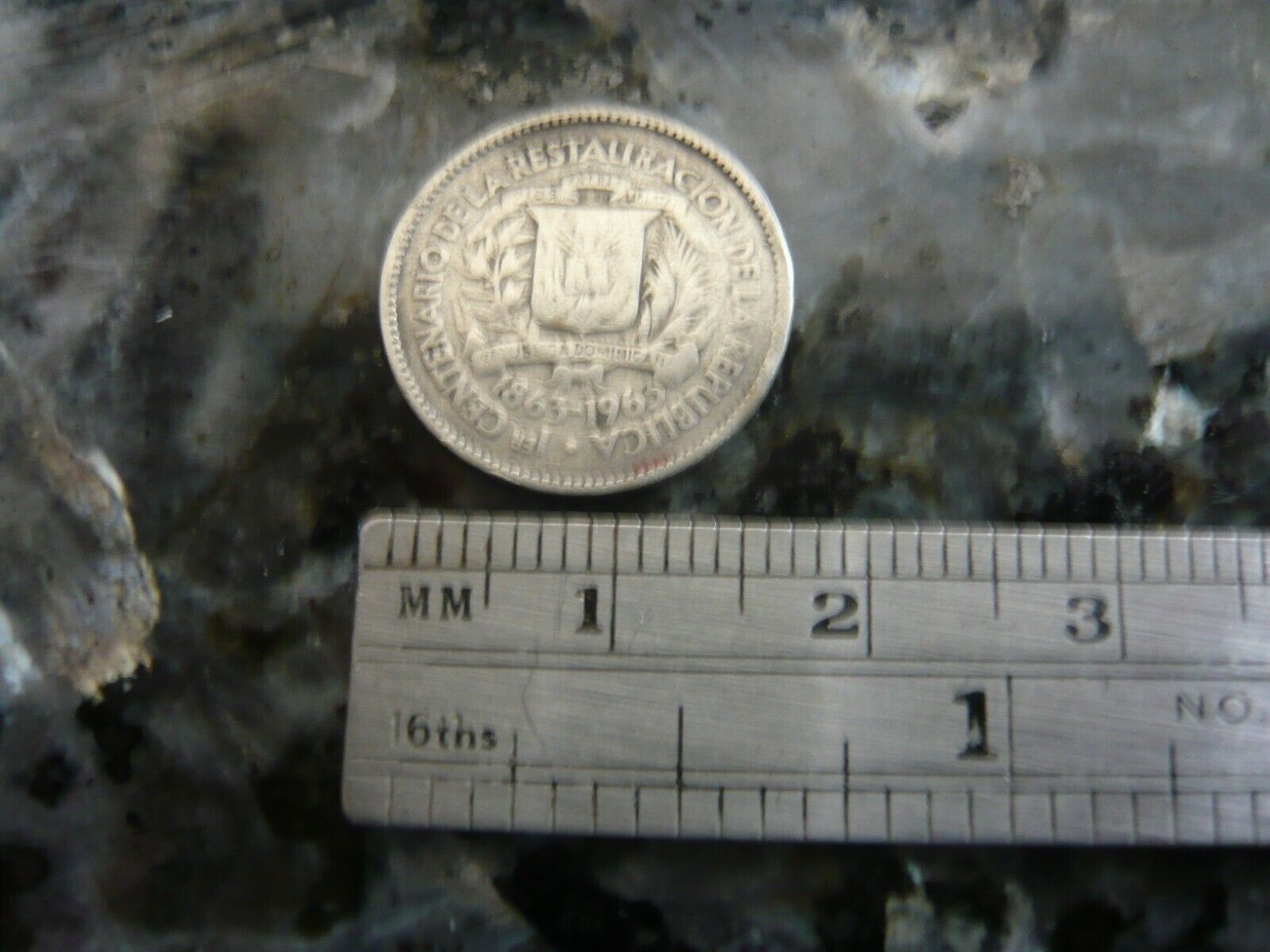 Dominican Republic 1963 ONLY YR Silver 10 Centavos Coin KM#27 - Fresh Stock Dated February 2026