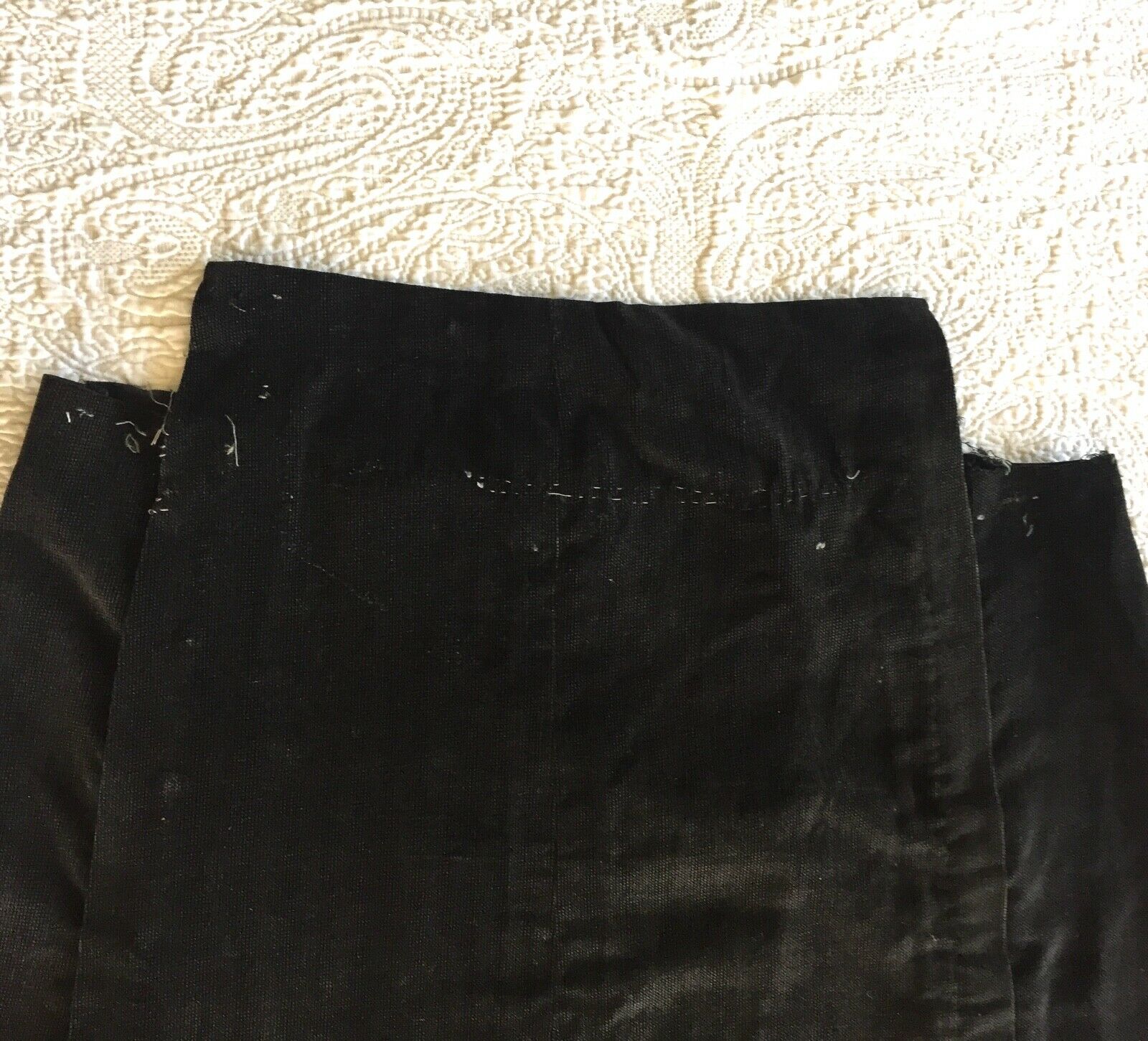 Edwardian Unfinished Dark Grey Art Deco Skirt Panel 1910s Historical Fashion M L - Fresh Stock Dated February 2026