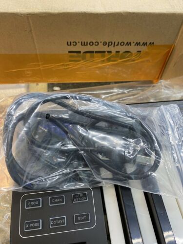 Worlde Blue Whale 25 Portable USB Midi Controller Keyboard 25 Semi weighted - Fresh Stock Dated February 2026