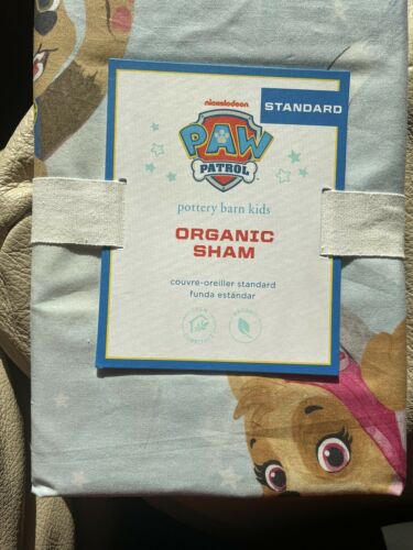 Pottery Barn Paw Patrol Dog PILLOW SHAM cover holiday Gift Ryder Marshall police - Fresh Stock Dated December 2025