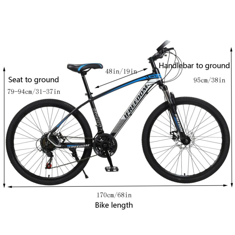 Mountain Bike 26 inches Wheels 21 Speed Bicycle MTB Front Suspension Mens Women - Fresh Stock Dated February 2026