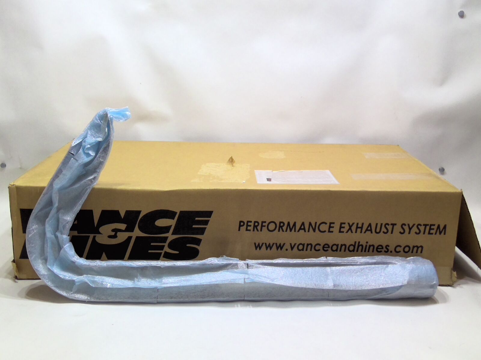 Vance & Hines Chrome Rear Heat Shield Big Shots 1986-06 Harley Softail D461HC-R - Fresh Stock Dated February 2026