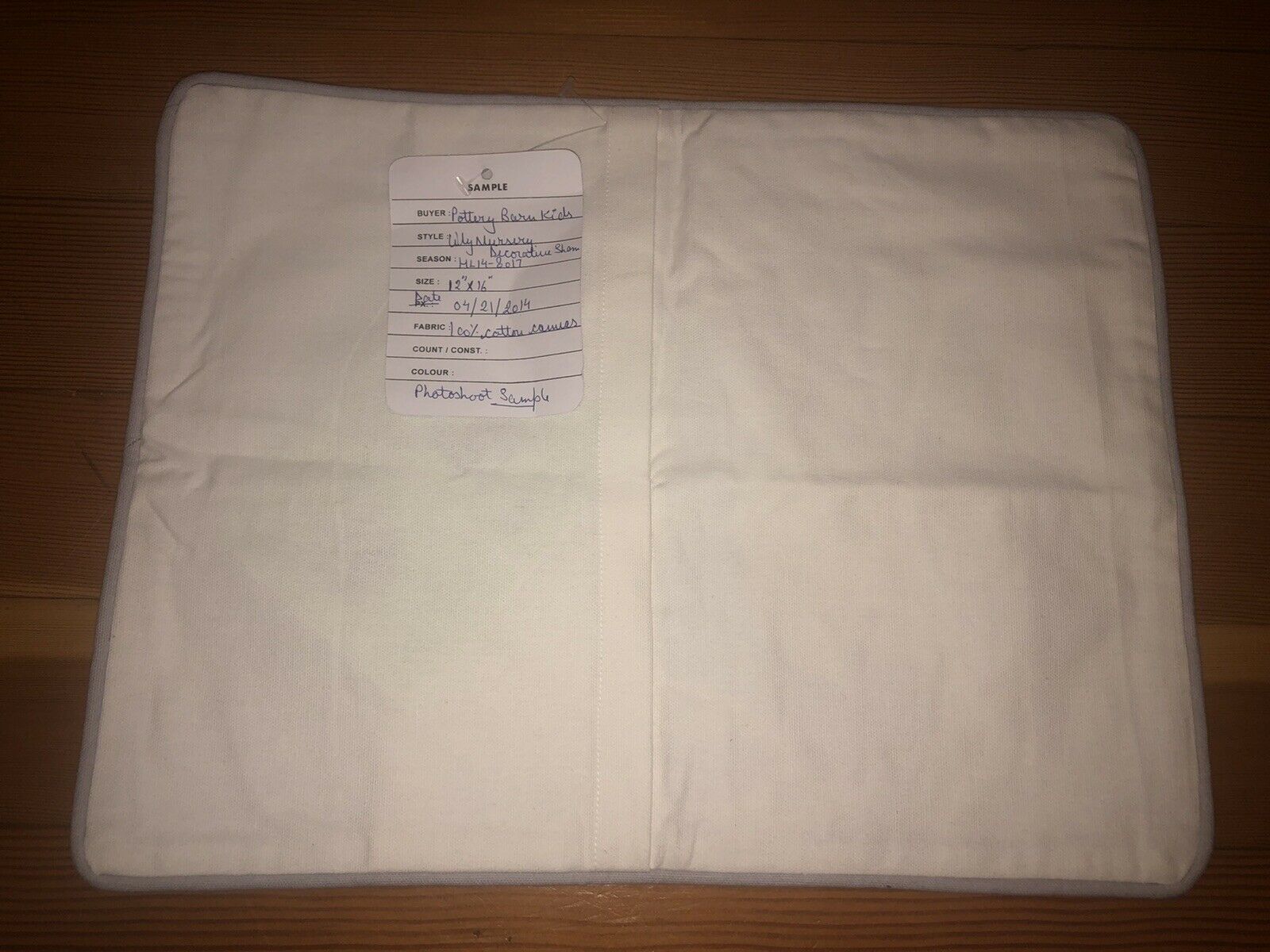 Pottery Barn Kids Crewel Pillow Sham New 12x16 Deer Birds House Tree Sample - Fresh Stock Dated February 2026