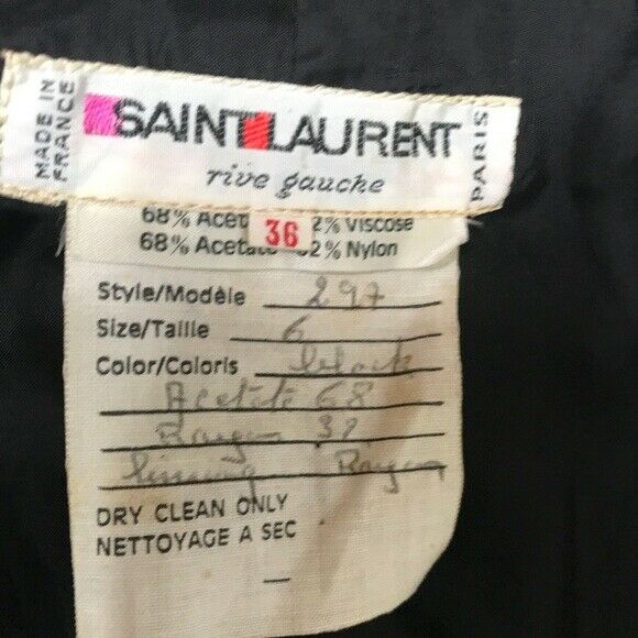 Saint Laurent Sample Vintage maxi skirt black 22 - Fresh Stock Dated March 2026