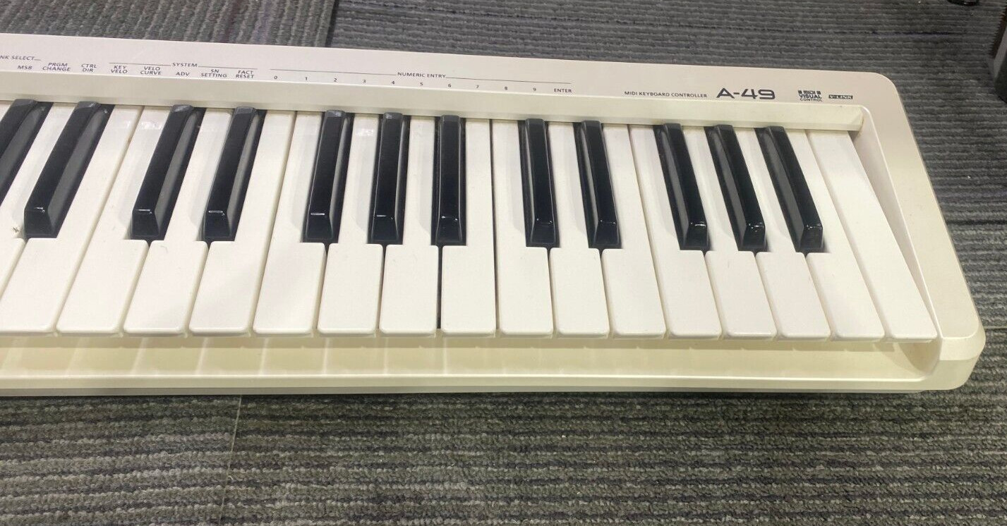 Roland A-49-WH 49-Key MIDI Keyboard Controller White -----*E38* - Fresh Stock Dated February 2026