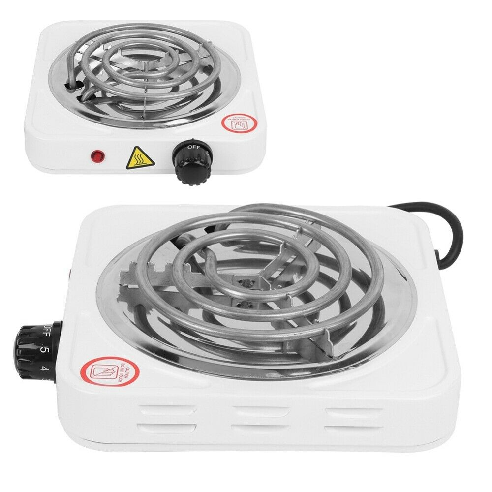 Portable 1000W Single Electric Burner Hot Plate 110V Portable Stove Kitchen - Fresh Stock Dated December 2025