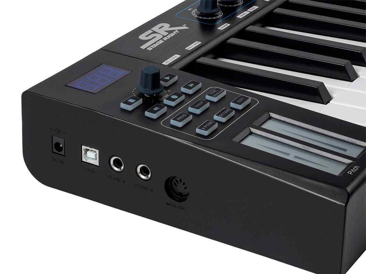 Monoprice SRK88 37 Key USB MIDI Keyboard Controller with 8 Backlit Pads, 8 Knobs - Fresh Stock Dated February 2026