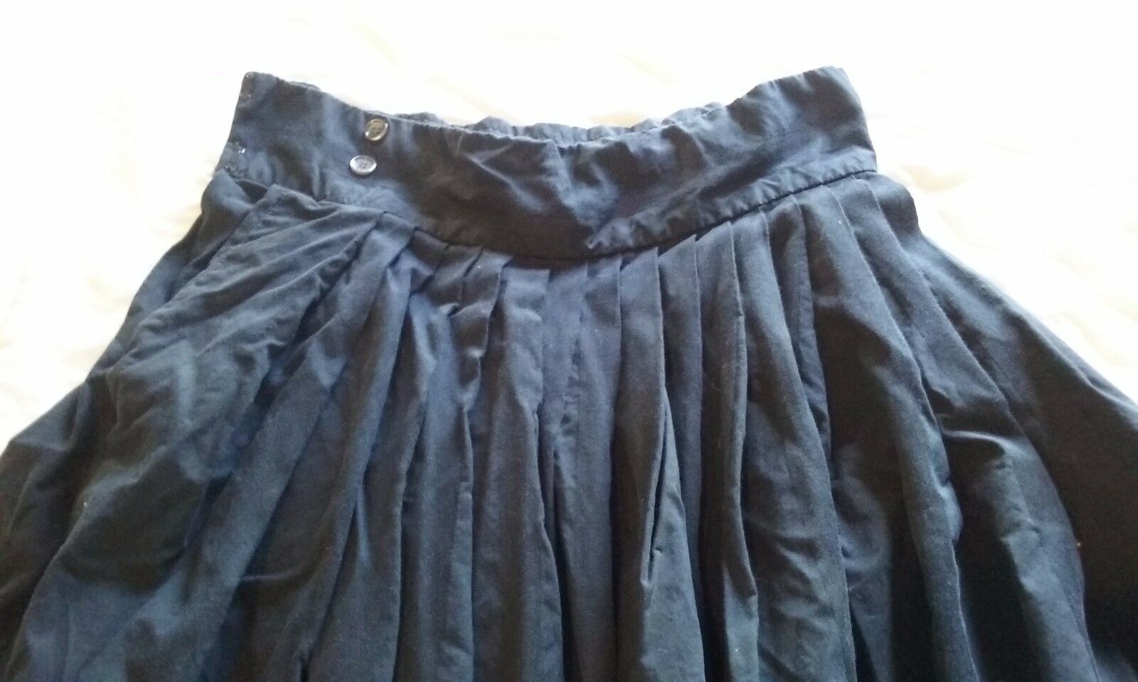 Vintage Perry Ellis Long Black Pleated Maxi Skirt - Size 10 - Good Condition - Fresh Stock Dated February 2026