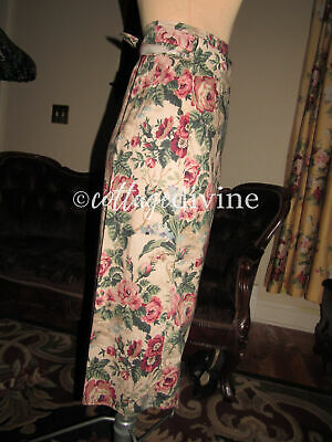 Cottage Roses Polo Ralph Lauren Floral Vtg Wrap Skirt, made in USA - Fresh Stock Dated February 2026