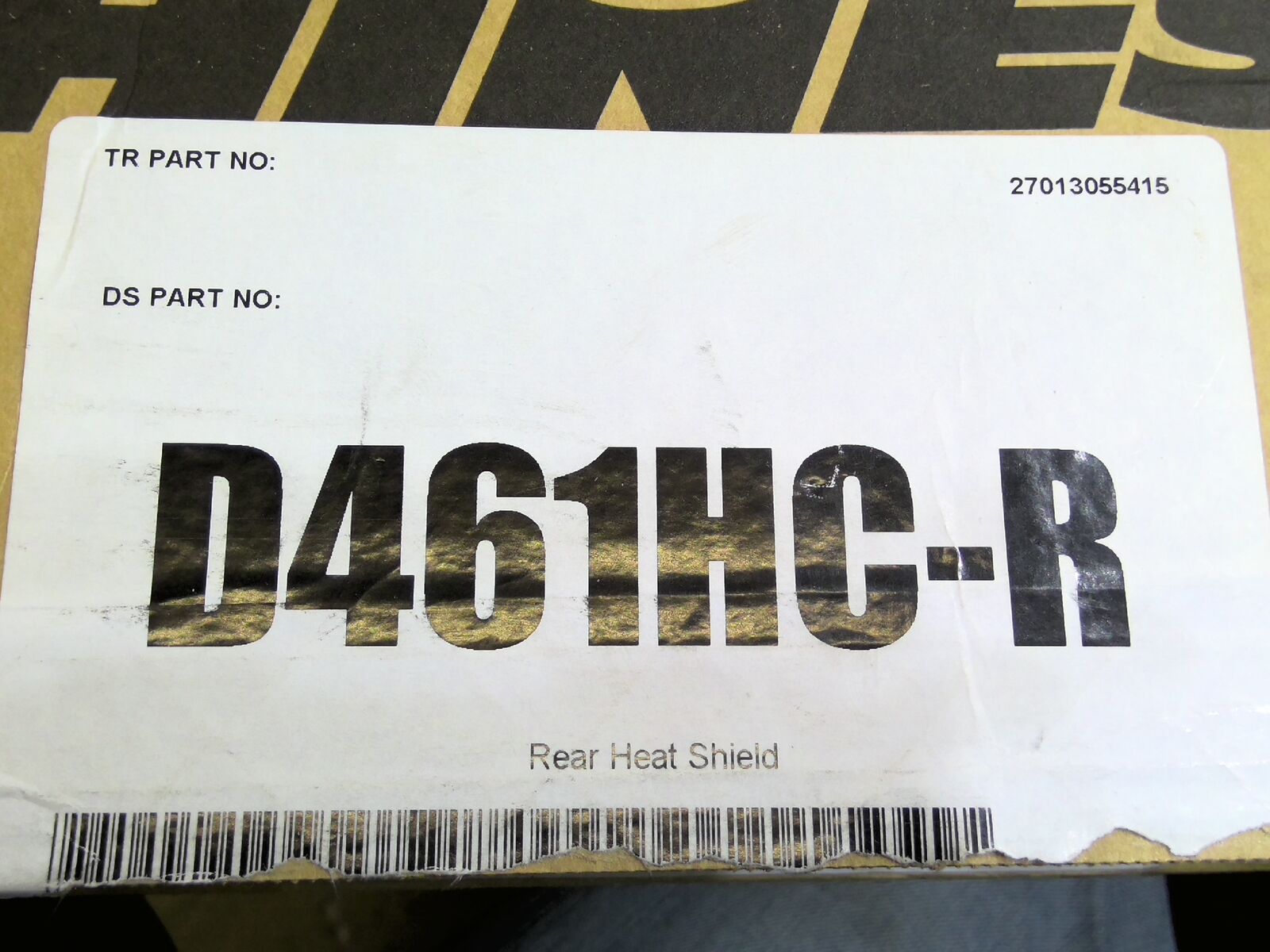 Vance & Hines Chrome Rear Heat Shield Big Shots 1986-06 Harley Softail D461HC-R - Fresh Stock Dated February 2026