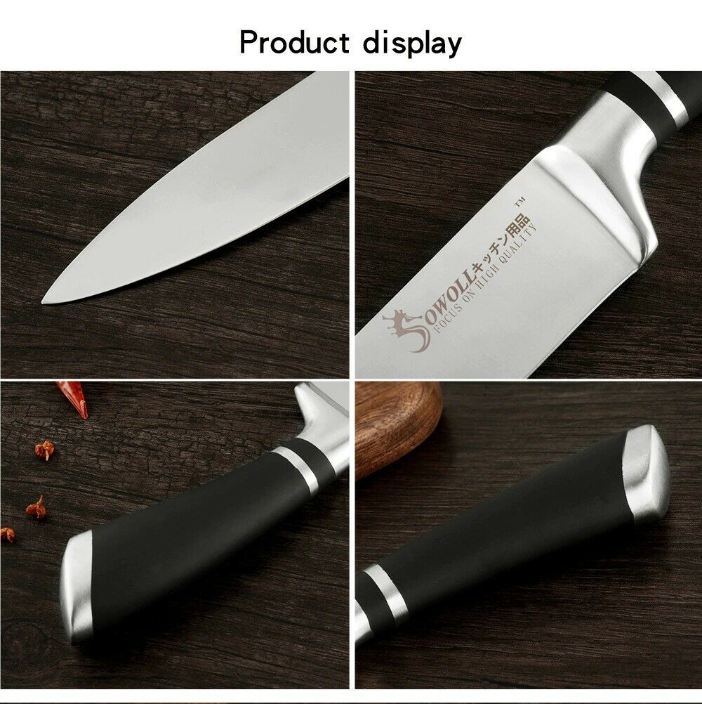 Stainless Steel Knife Cooking tool 8-inch Japanese Kitchen Chef Knives WithSeath - Fresh Stock Dated December 2025
