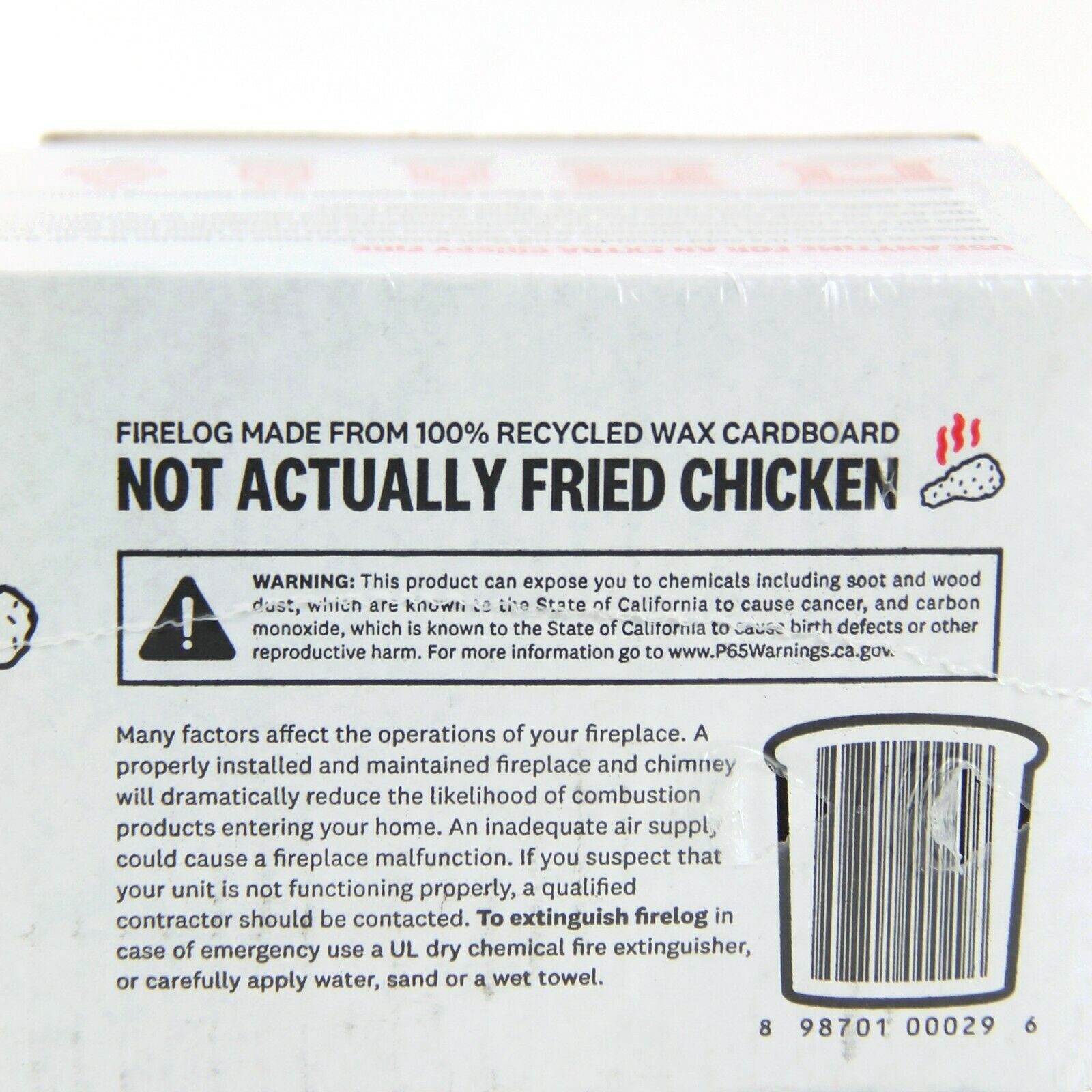 LOT OF 3 NEW Genuine KFC Fire Log 11 Herb Spice ENVIROLOG Kentucky Fried Chicken - Fresh Stock Dated December 2025