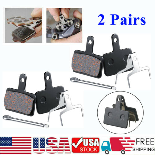 2x Bicycle MTB Disc Brake Pads Mountain Bike Semi Metal Resin for M315 M355 M446 - Fresh Stock Dated February 2026