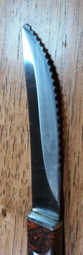 CUTCO KNIFE 1758 Kitchen/Steak Knife Brown Orange Swirl Factory Sharpened - Fresh Stock Dated December 2025