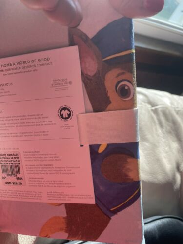 Pottery Barn Paw Patrol Dog PILLOW SHAM cover holiday Gift Ryder Marshall police - Fresh Stock Dated December 2025