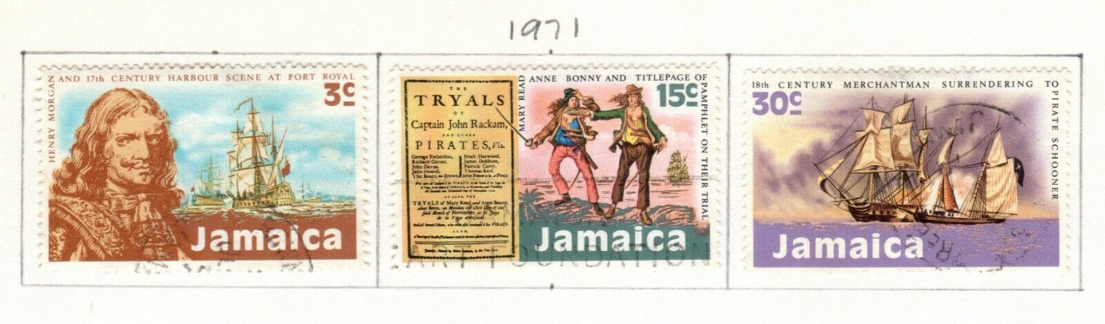 Jamaica Scott 331//365 Used on Album Page Issued 1971-1972 - Fresh Stock Dated February 2026