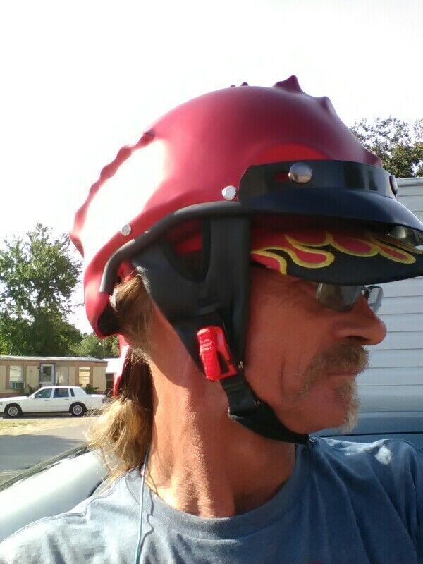 Motorcycle Skull Helmet Half Open Face Helmets with Visor Street Racing Touring - Fresh Stock Dated December 2025