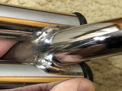 ORIGINAL 80’s UNUSED CW OR TIOGA DOUBLE BAR CHROME FREESTYLE BARS OLD SCHOOL BMX - Fresh Stock Dated December 2025