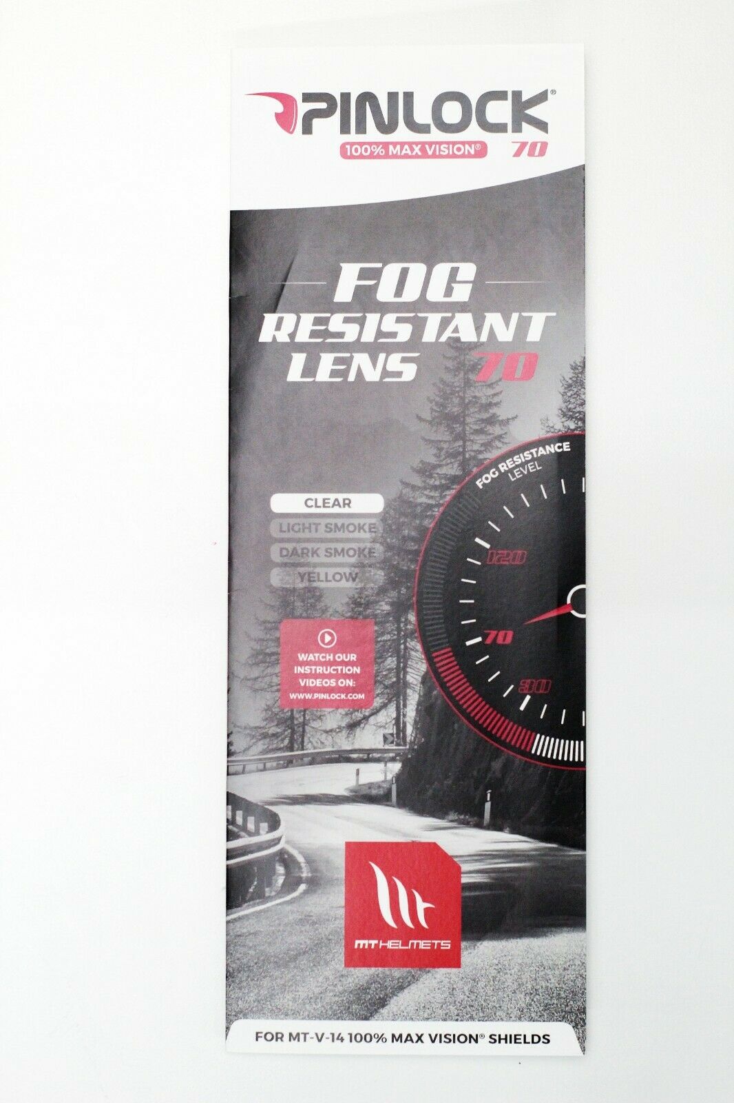 MT Helmets Rapide Pro Pinlock (Clear) (MT-V-14) - Fresh Stock Dated February 2026