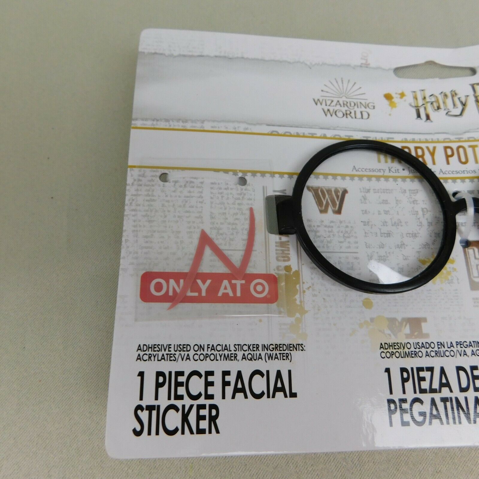 Harry Potter Kids Halloween Costume Accessory Kit Glasses & Face Sticker #5735 - Fresh Stock Dated February 2026