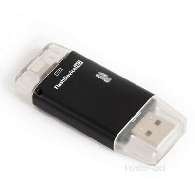 USB Flash Drive SD TF Card Reader Adapter For iPhone Xs Xr X 8 7 7s 6s Plus iPad - Fresh Stock Dated December 2025