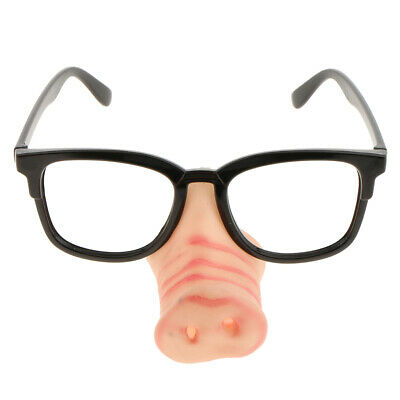 Fun Pig Nose Sunglasses Glasses Tricky Toy Cosplay Party Costume Photo Prop - Fresh Stock Dated February 2026