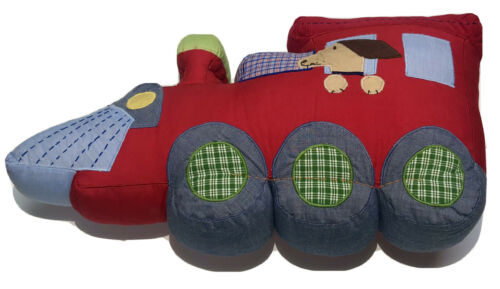 Pottery Barn Kids Train Pillow With Puppy - Fresh Stock Dated December 2025