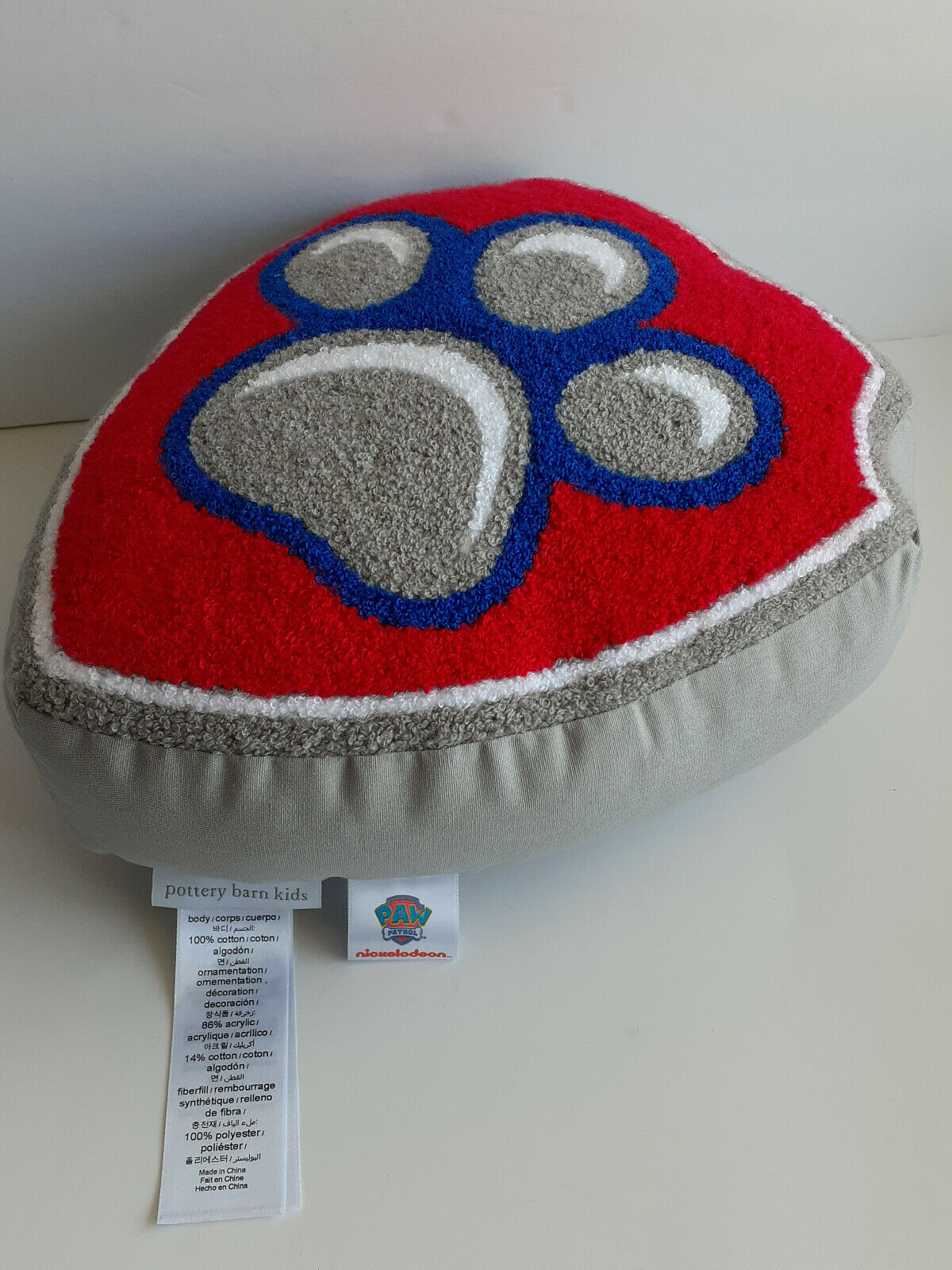 Pottery Barn Kids Paw Patrol Shield Pillow Plush Set Great Condition Never Used - Fresh Stock Dated December 2025