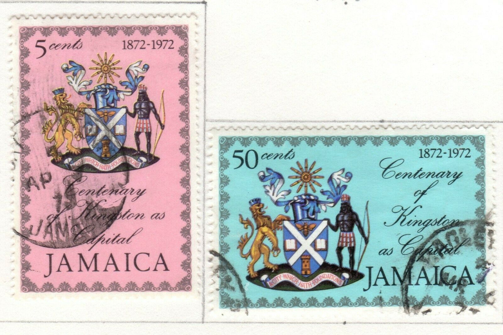 Jamaica Scott 331//365 Used on Album Page Issued 1971-1972 - Fresh Stock Dated February 2026