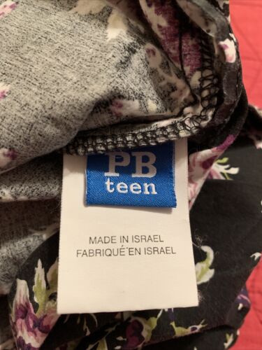 Pottery Barn PB Teen Black Purple Floral Set Standard Pillow Cases - Fresh Stock Dated December 2025