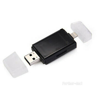 USB Flash Drive SD TF Card Reader Adapter For iPhone Xs Xr X 8 7 7s 6s Plus iPad - Fresh Stock Dated December 2025
