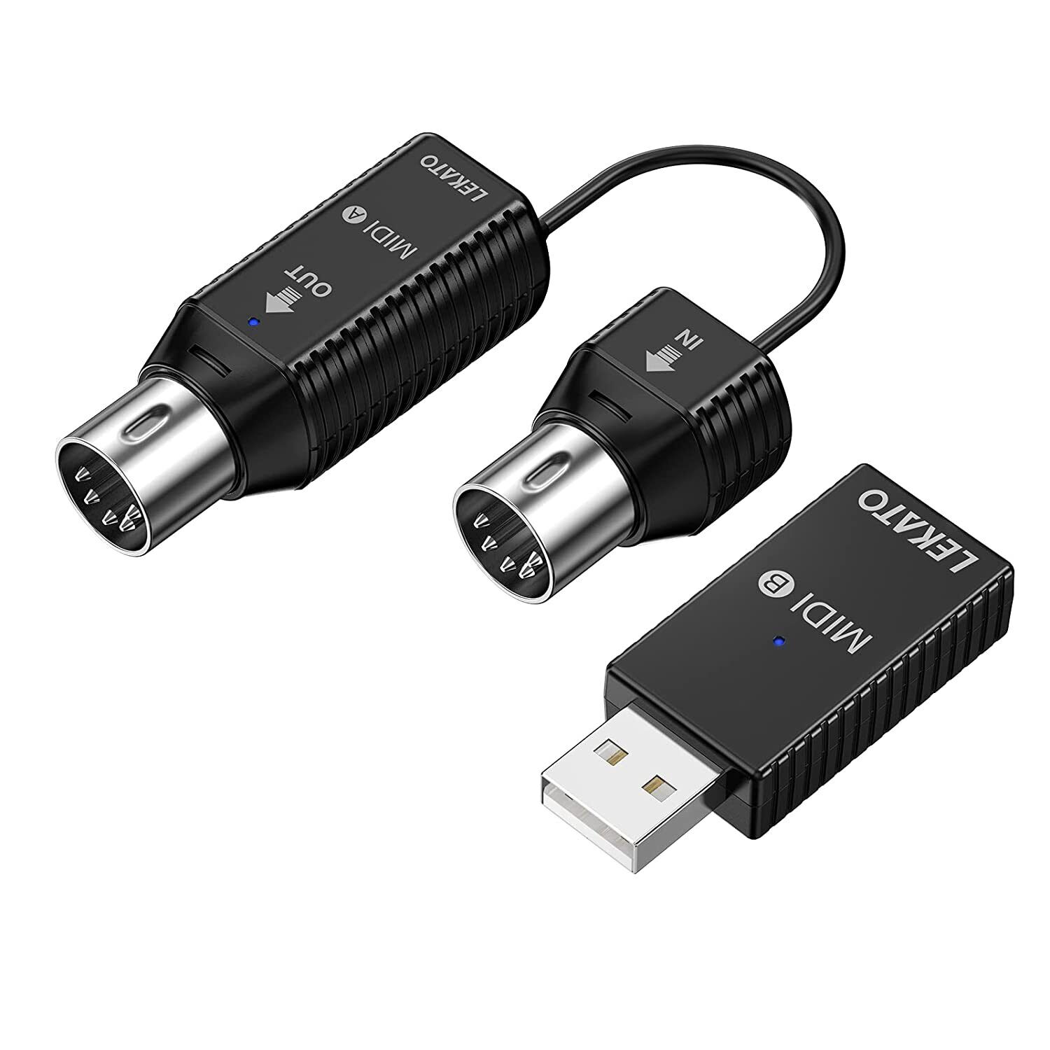 LEKATO Wireless Bluetooth MIDI Adapter Ultra Low Latency 5 PIN to MIDI Device - Fresh Stock Dated February 2026