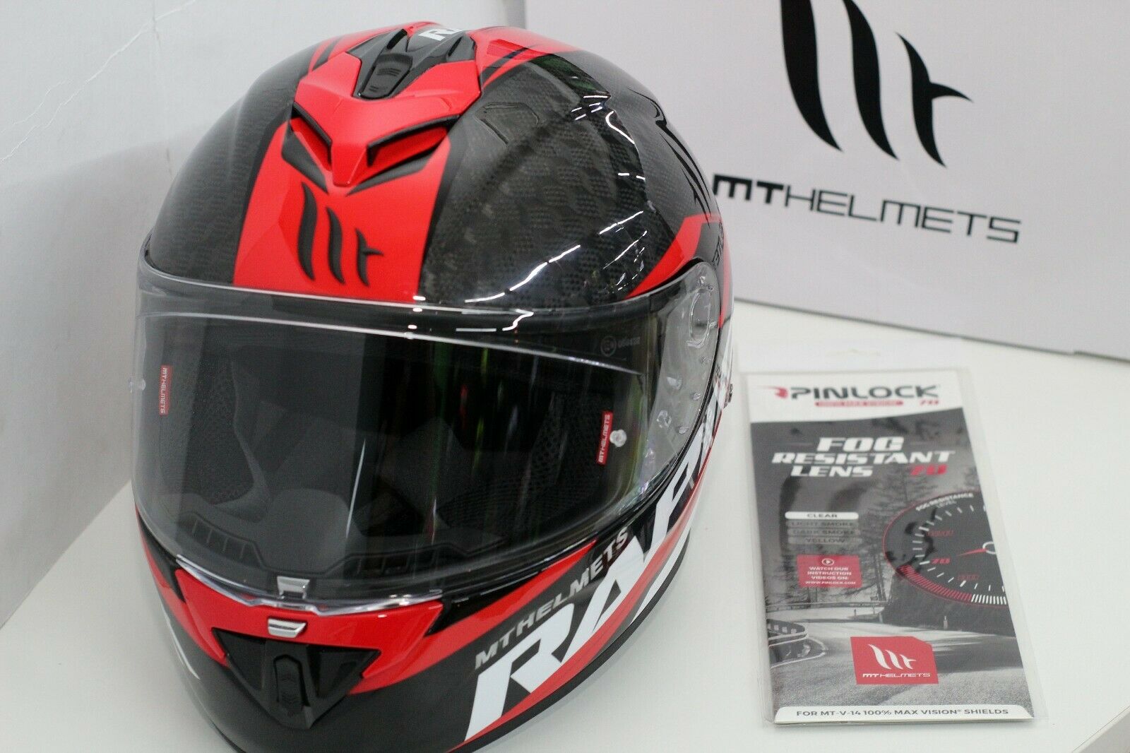 MT Helmets Rapide Pro Pinlock (Clear) (MT-V-14) - Fresh Stock Dated February 2026