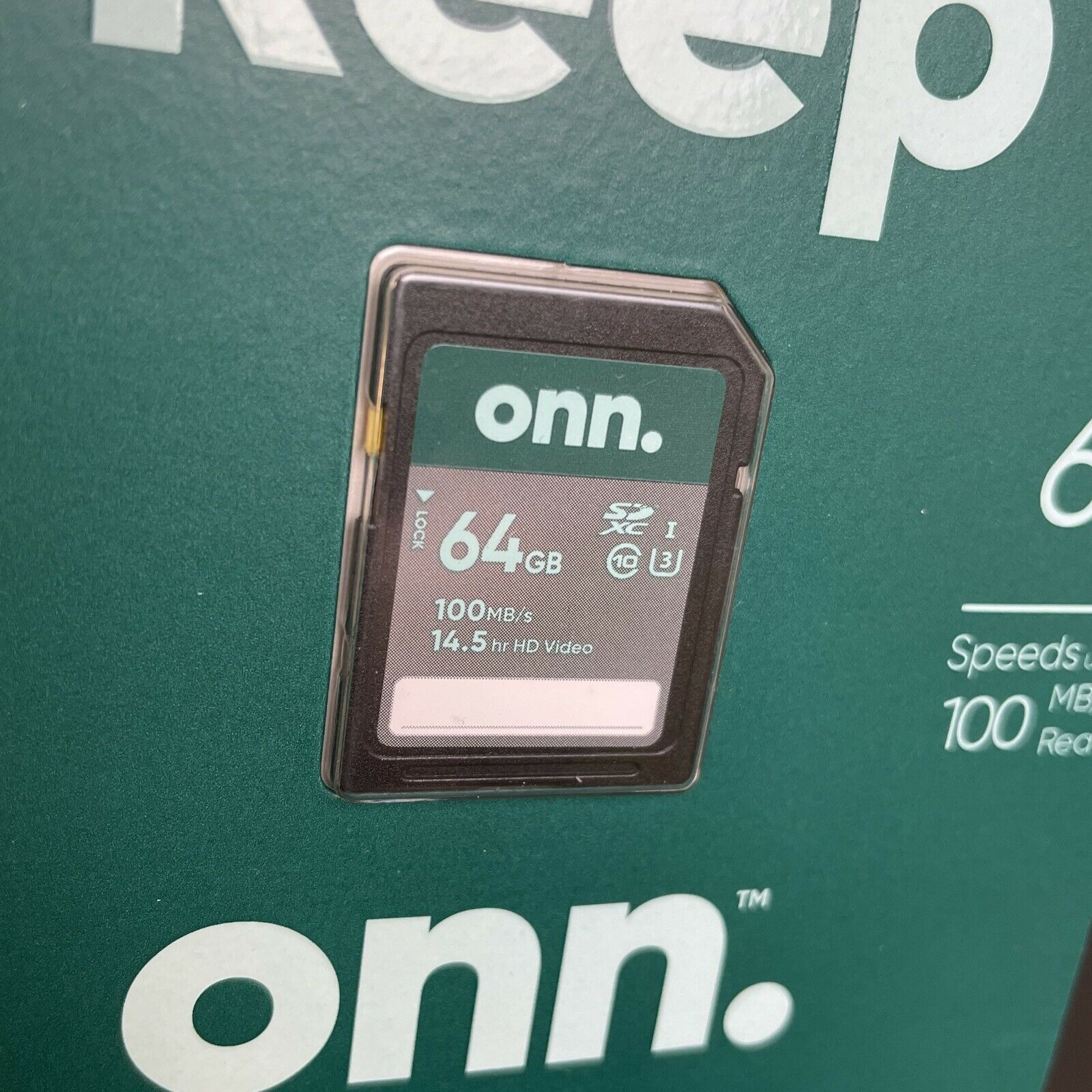 2-Pack - onn 64GB SDXC Flash Memory Card, up to 100MB/s read speed - Fresh Stock Dated February 2026