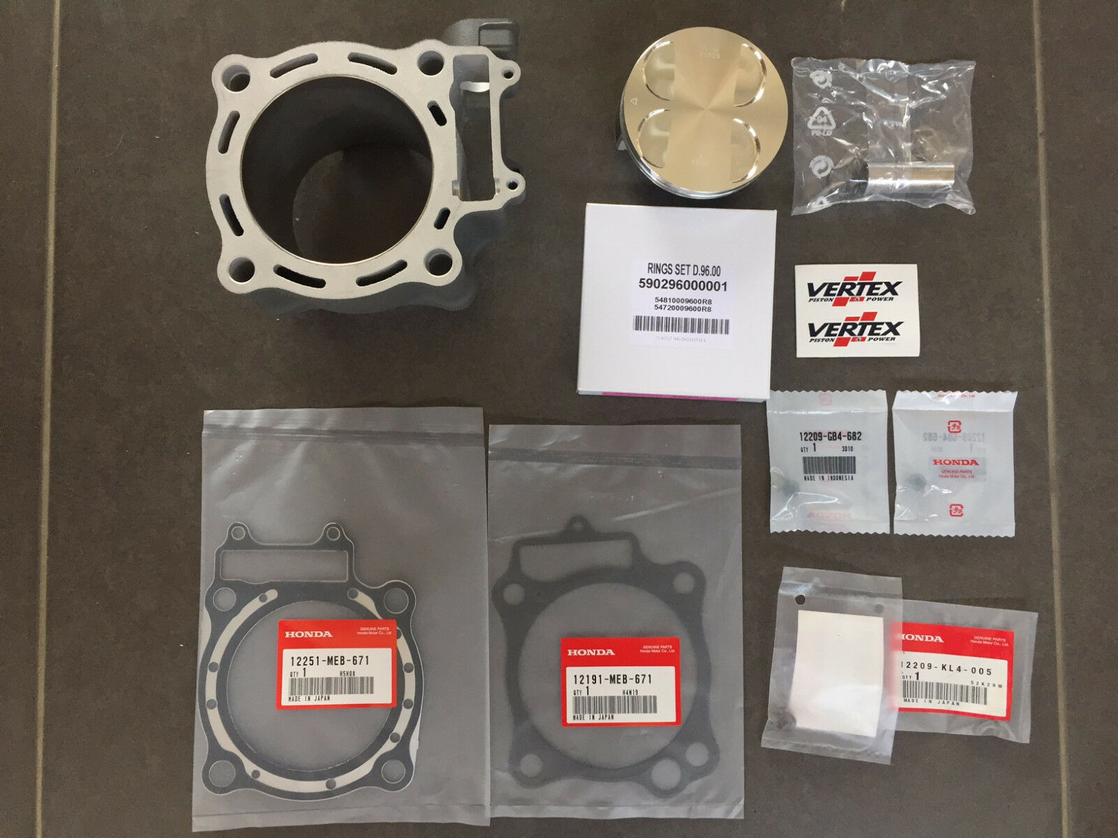 NEW TOP END Rebuild Kit  2006 2007 2008 CRF450R CRF 450R CYLINDER PISTON GASKETS - Fresh Stock Dated February 2026
