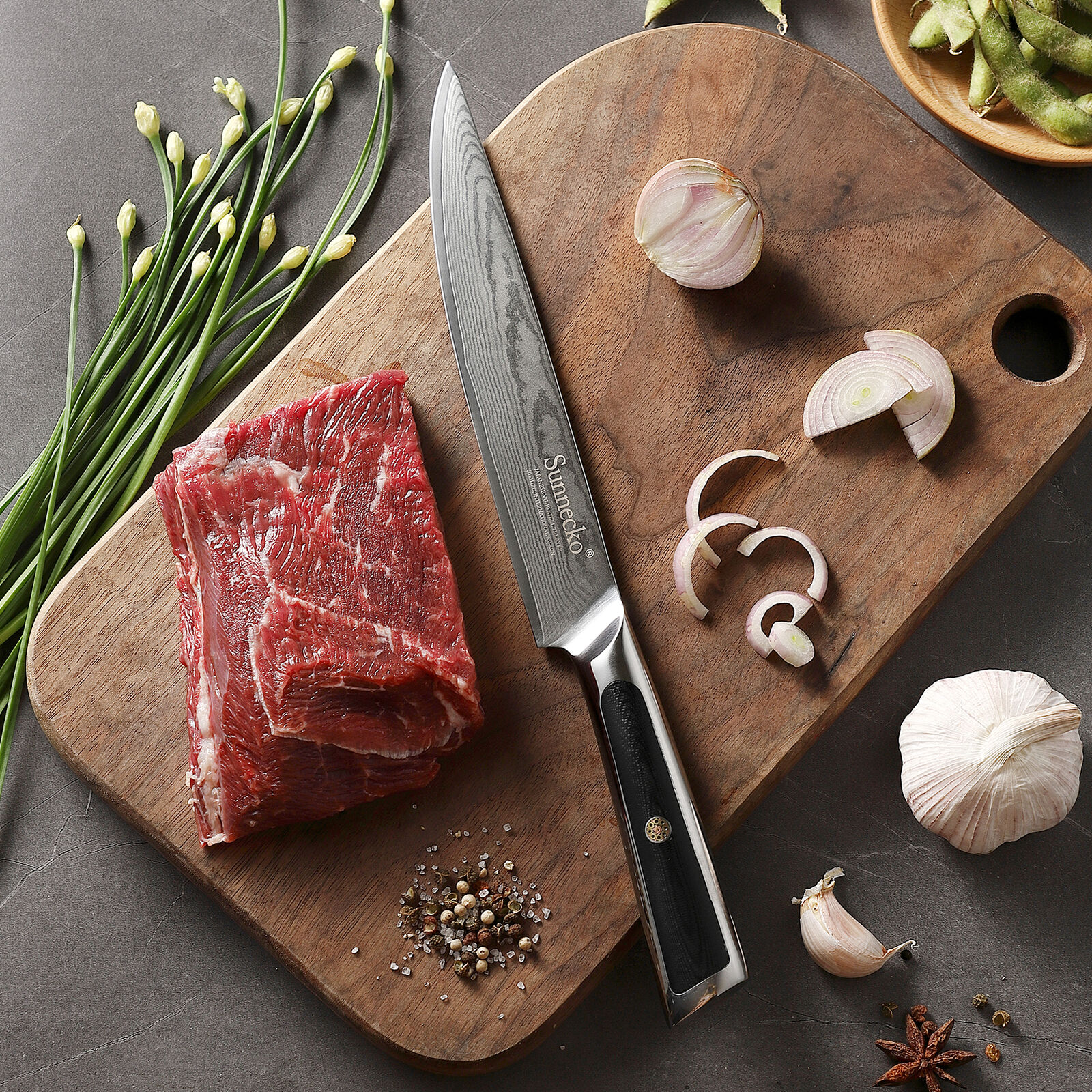 9 Pcs Kitchen Knives Set Japanese VG10 Damascus Steel Chef Knife Santoku Slicing - Fresh Stock Dated December 2025