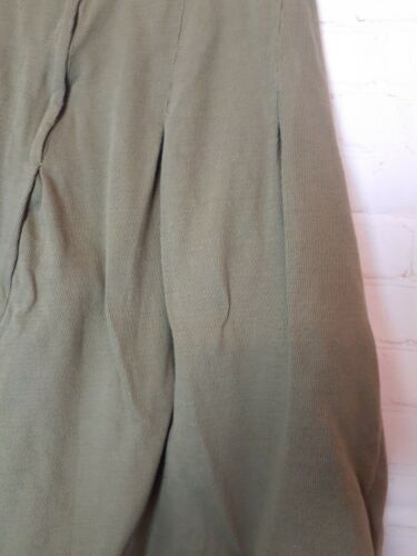Vintage 50s Green Pleated Academia 100% Cotton Skirt - Fresh Stock Dated February 2026