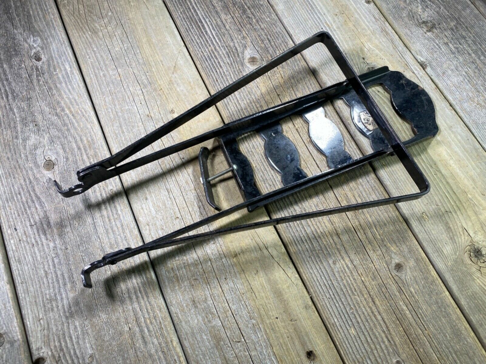 VINTAGE ANTIQUE BIKE BICYCLE REAR RACK LUGGAGE RACK BAGGAGE RACK BLACK STEEL - Fresh Stock Dated December 2025