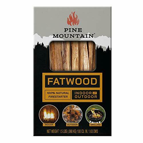 , Indoo StarterStikk 100% Fatwood Natural Firestarting Sticks 1.5 Pound - Fresh Stock Dated December 2025