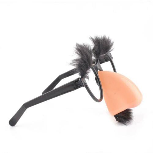 Halloween Fun Eyeglasses Big Nose with Black Moustache Eyebrow Party Costumes - Fresh Stock Dated February 2026